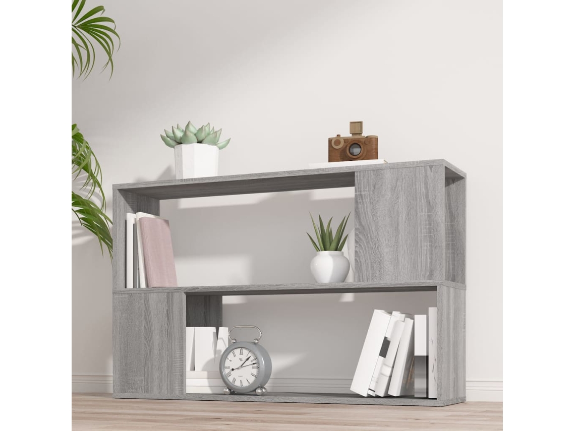 Vidaxl Estante 100x24x63 Cm Derivados De Madeira Cinzento Sonoma