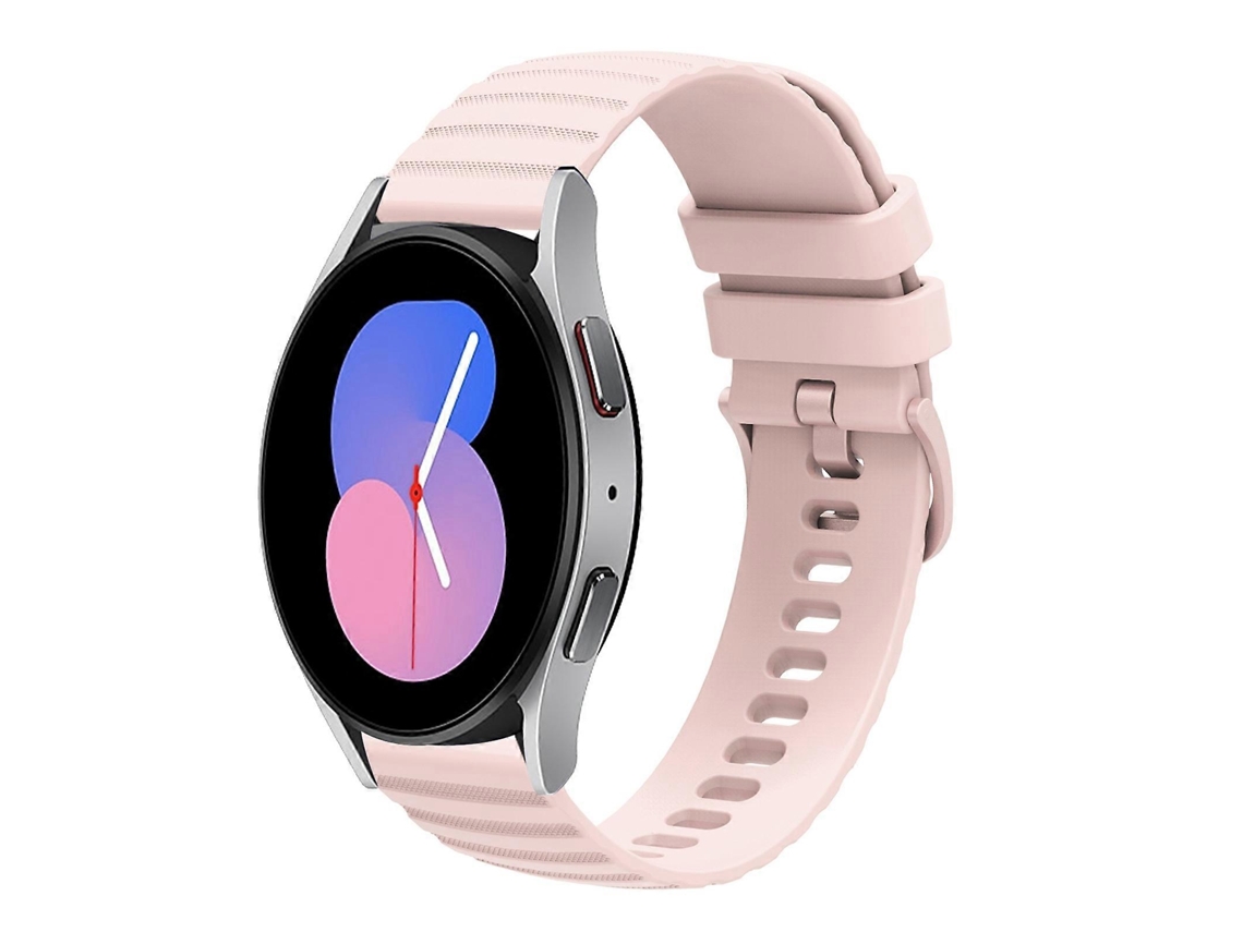 Pulseira De Silicone Sólida Com Estampa Ondulada E Pontilhada Para Samsung Galaxy Watch 42mm 20mm