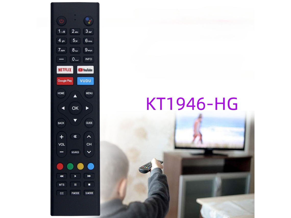 Comando de Tv para Rca Jvc Sceptre Lcd Tv Kt1946 hg com Voz XIAOMOYU