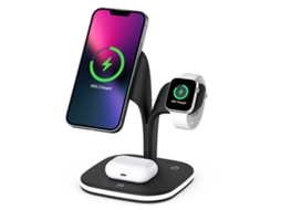 Lurelia Estação De Carregamento Sem Fios 5 Em 1, 18 W, Magnética Magsafe, Dobrável, Para Iphone 16/12/15/14/13/8 E Airpods