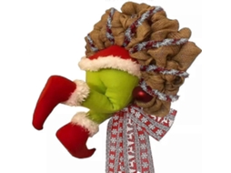 Guirlanda De Natal Do Grinch, Guirlanda De Natal, Como O Grinch Christmas Burlap Hengjian