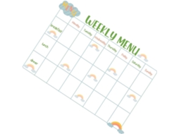 Tableau Blanc Effaçable À Sec Magnétique Pour Frigo, Planificador De Menus Hebdomadaire Em Pvc
