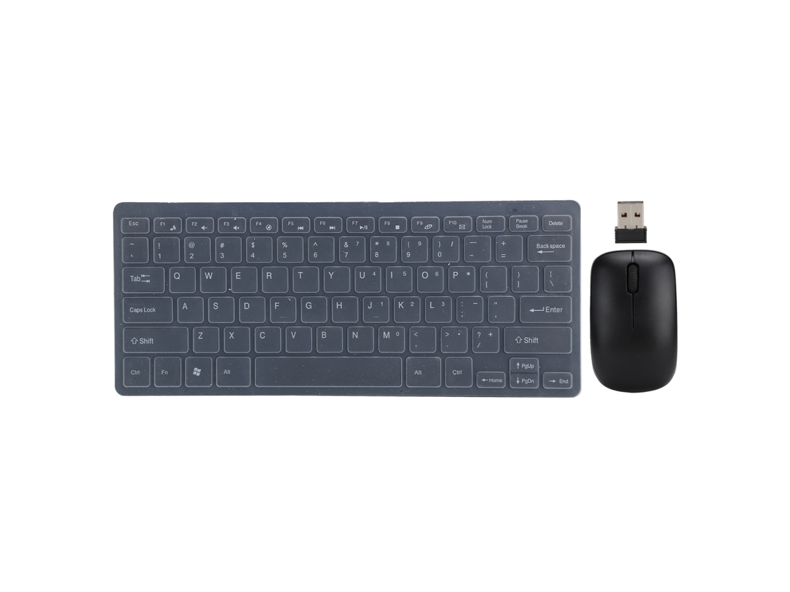 Lurelia Conjunto Teclado E Rato K03, Sem Fios, 2.4g, Antiderrapante, Compacto, Abs, Windows, Android