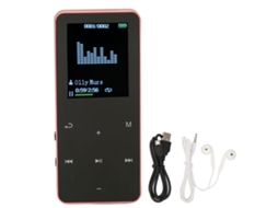 Aetheria reprodutor Mp3 Mp4 8g Bluetooth 4.2 Tela 1.8 Polegadas Cancelamento de Ruído Portátil Rosa