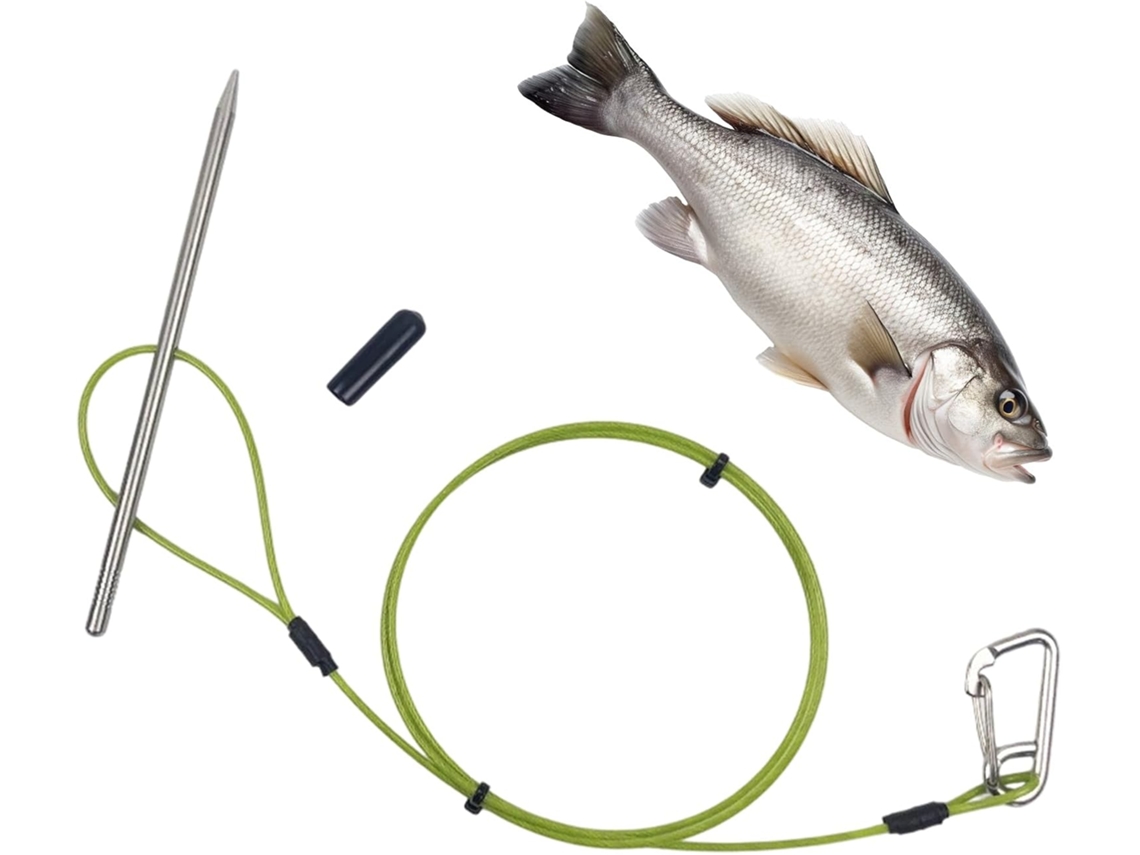 De Pesca | De Cabo Em Aço Inoxidável | Mosquetão Para Caiaque, Uso Em Mergulho, Caiaque, Lagos Gokoco