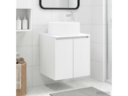 Vidaxl Vanidade De Pia De Parede Branco 49,5 X 44,5 X 65,5 Cm