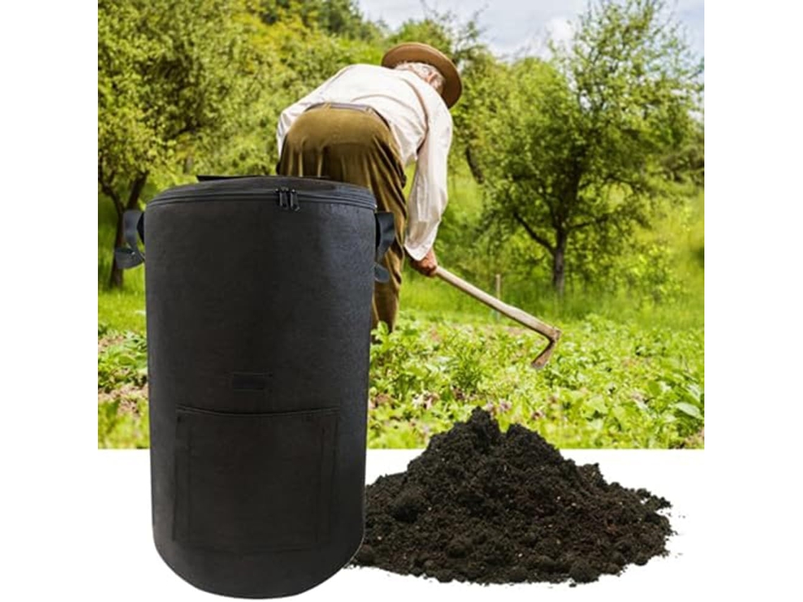 Saco De Compostagem Grande 33 Galões (125 Litros) Em Tecido Não