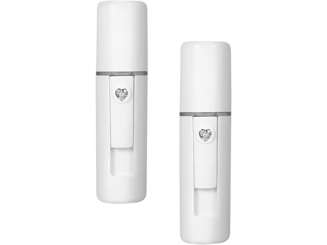 Spray Facial Nano, 2 Unidades, Abs Branco, Bateria Recarregável De 550mah