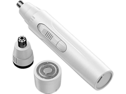 Nariz E Orelhas Aparador De Nariz Elétrico Para Aparador De Pêlos De Nariz E Orelhas Com Carregamento Usb Fácil Limpeza Yizhood (branco)