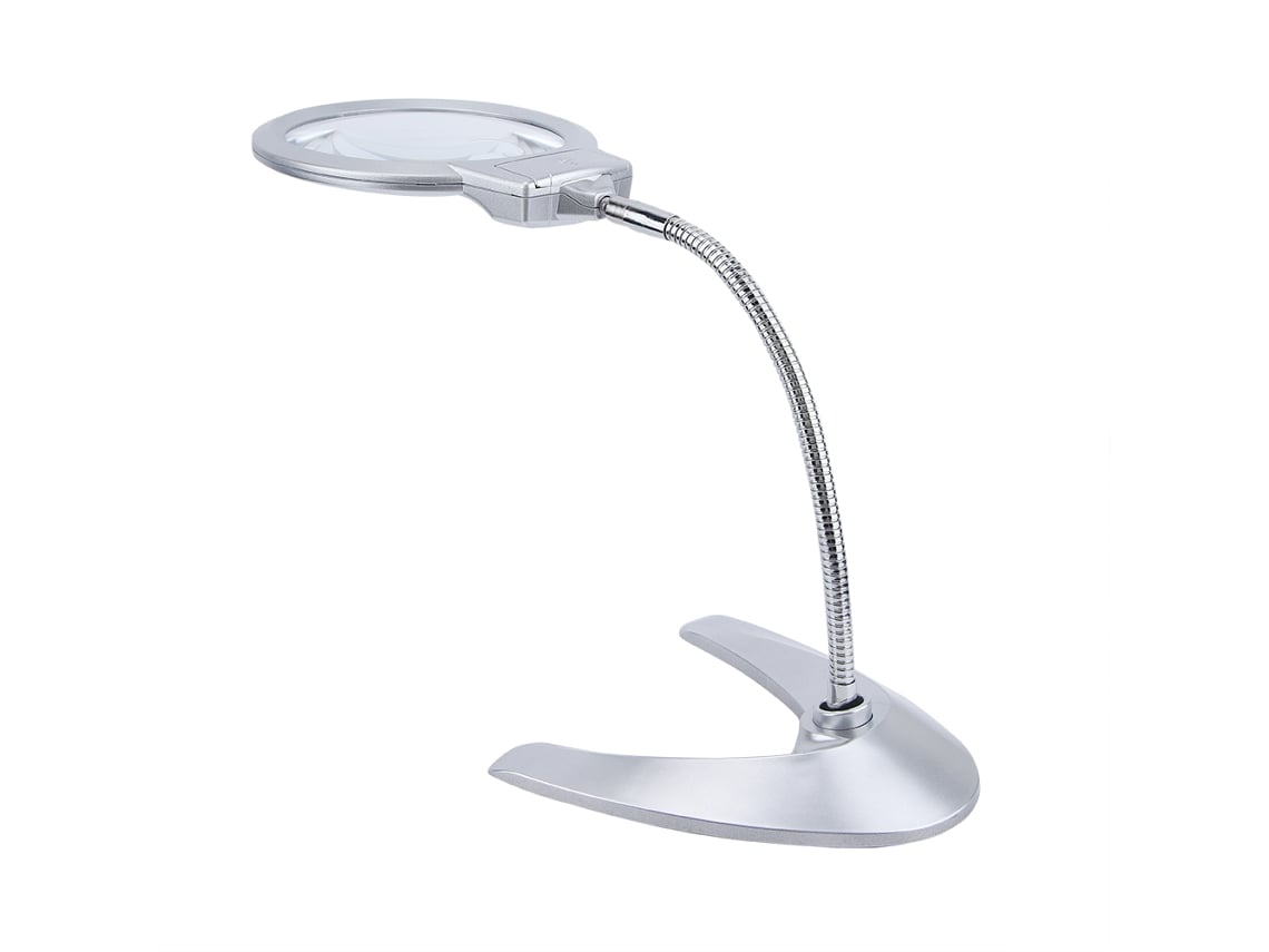 Rebe-lupa De Escritório 2,5x 5x 130mm Com 2 Luzes Led