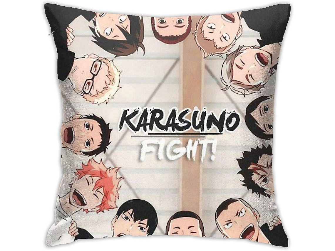 Capa De Almofada Decorativa Karasuno Haikyuu Para Sofá 45 Cm X 45 Cm Aa-1104