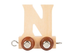 Conjunto De Trem De Madeira Com A Letra N Da Small Foot Brinquedos De Madeira 12 Peças