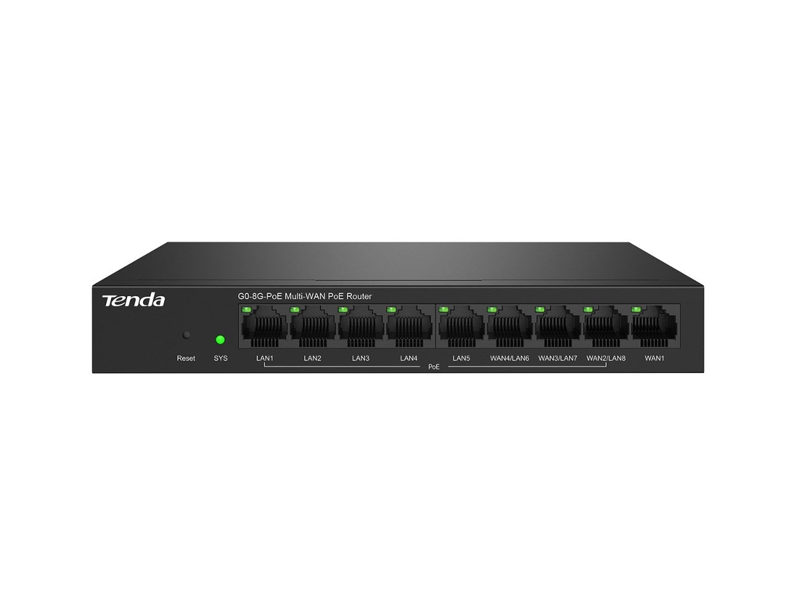 Tenda G0-8g-poe Wired Router Gigabit Ethernet Black