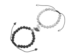 Pulseira De Casal Turquesa Com Comprimento Ajustável E Cores Variadas Que Combinam. Nostalgia88