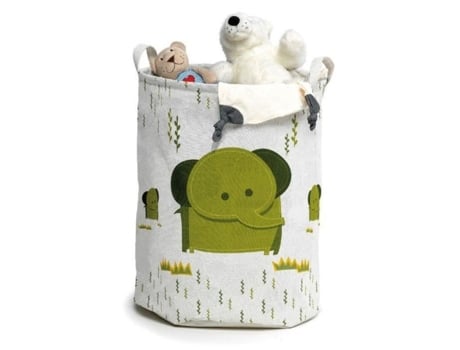 Brinquedo Elefante E Cesto De Roupa Suja Domopak Living Multicolor Crianças Acessórios Para Lavanderia