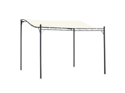 Pérgola de Jardim 3x3m com Toldo e Drenagens 16 Drenagens S/MARCA