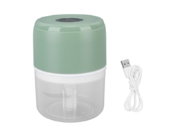 Picador elétrico de alho portátil USB 250ml com aço inoxidável e à prova d'água verde S/MARCA