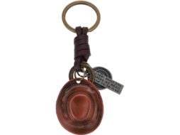 Chaveiro Com Design De Chapéu De Cowboy Vintage - Acessório Criativo E Fácil De Usar