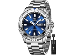 Lurelia Relógio Masculino C-20 Cronógrafo, Calendário, Luz, Quartzo, 42×11×210×20 Mm, Aço Inox, Preto/dourado, Impermeável