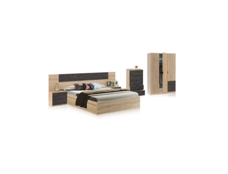 Conjunto de Quarto Akari Canadian Óxido DUEHOME (196x37)