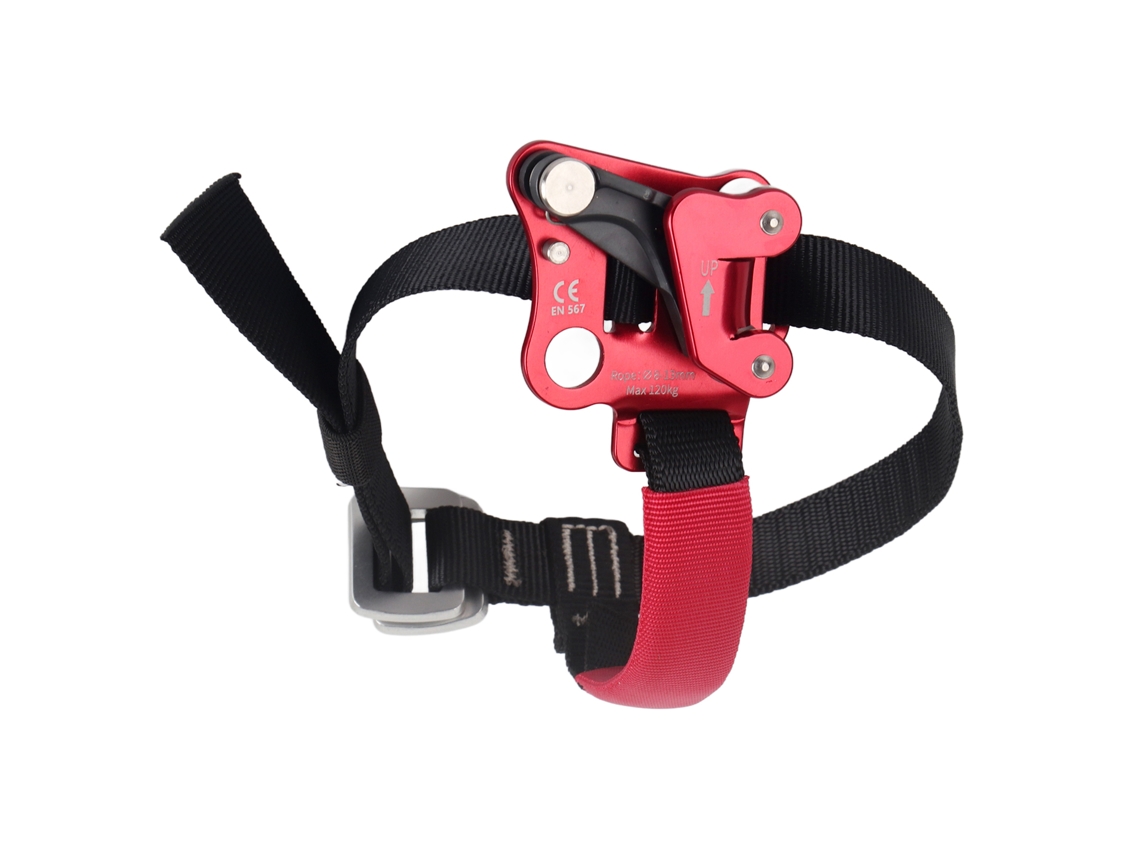 Rebe-ascensor De Pie Derecho Rojo De Aluminio Aéreo Para Escalada Y Montañismo Accesorio Antideslizante