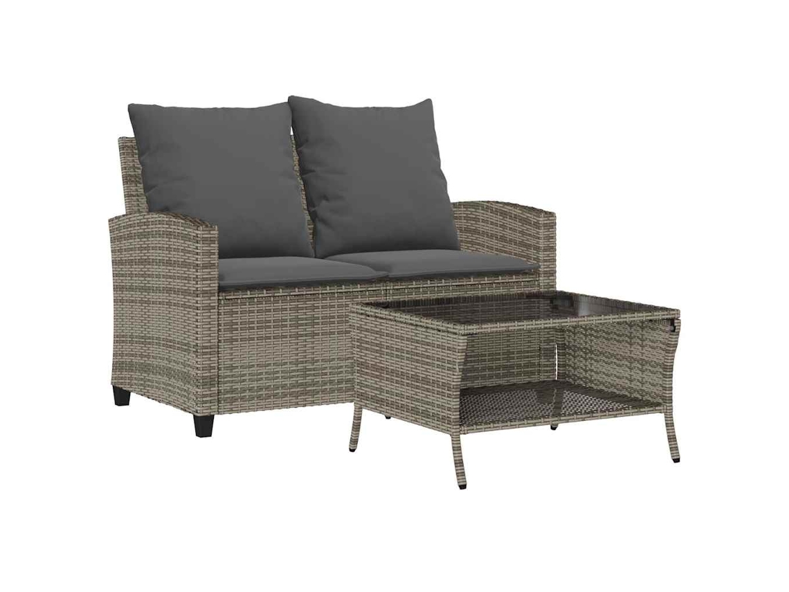 Garden Sofa, Garden Sofas Vidaxl Cinzeto Rattan / Vime (n/a)