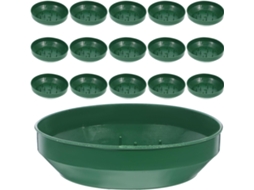 Conjunto 25 Tigelas Redondas Plástico Arranjos Bandejas Resistente Decoração Casamentos Centros Base Mesa GOKOCO