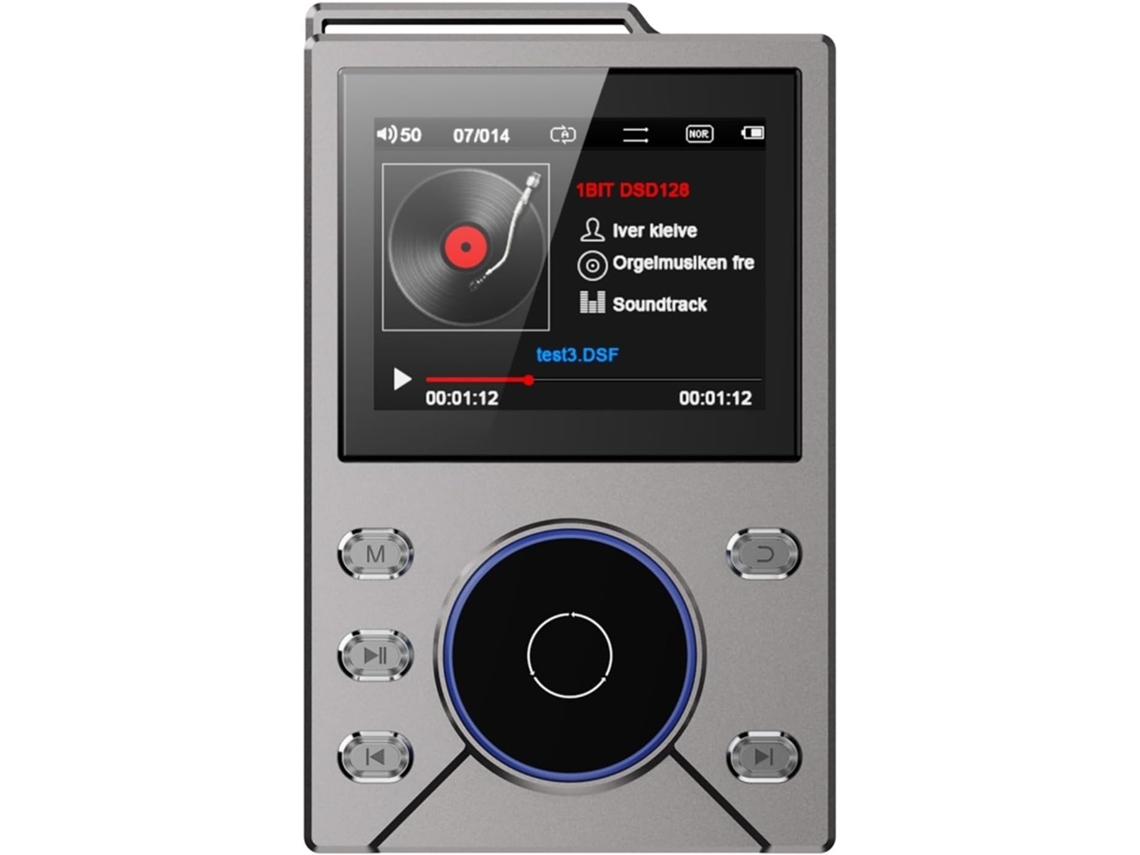 Leitor De Mp3 Hi-fi Sem Perdas Com Suporte A Dsd256 E Bluetooth 5.0