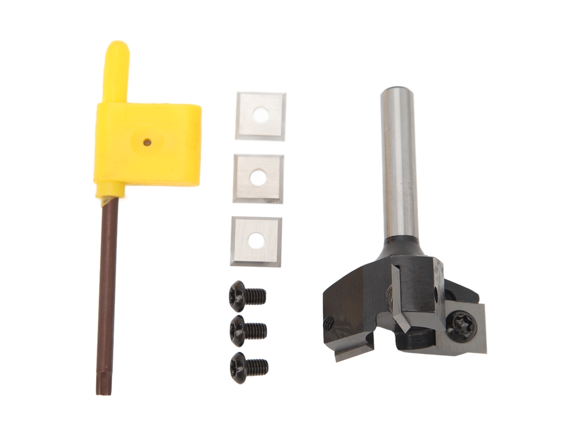 Router Broca Para Tablero De Desperdício 3 Ranuras 8mm, Mangos, Diámetro De Corte 1-1/2 Polegadas Para Planchado Y Ranurado De Madeira