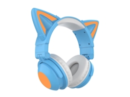 Auscultadores Bluetooth Cat Ear Blue