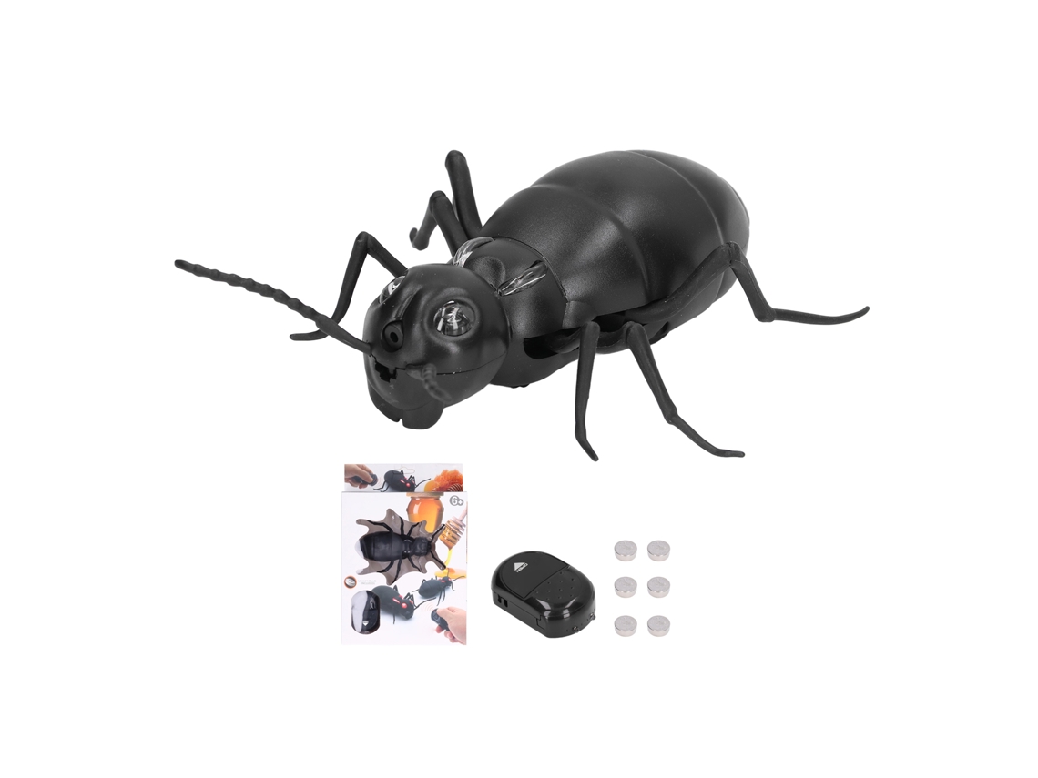 Mali brinquedo de Formiga Controle Remoto com Textura Clara e Iluminação Dinâmica para Halloween e Dia da Mentira