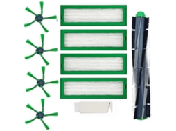 Compatibilidade Escova Rolo Escovas Laterais Filtro Hepa Compatível Vorwerk Kobold Vr200 Vr300 Robô Aspirador De Pó