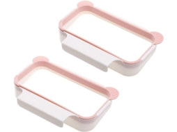 Suporte para saco de lixo Slowmoose de 2 peças para armários de cozinha (azul)
