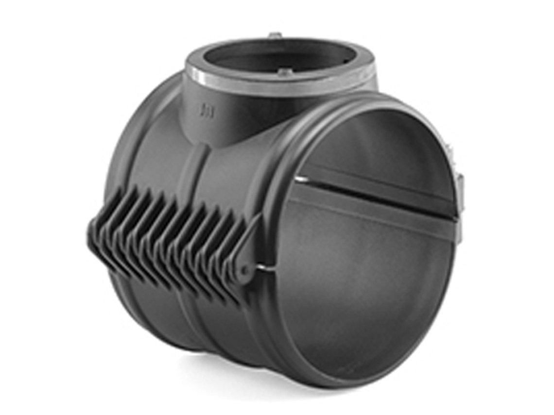 Corpo Colagem com Dobradiça PP PVC/PE Ø 225 Ref. Inox HIDROTEN