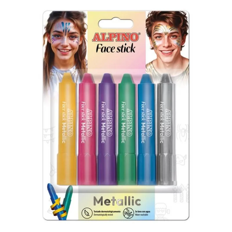 Conjunto de maquiagem alpina Blister 6 cores metálicas Dl000014m Masats