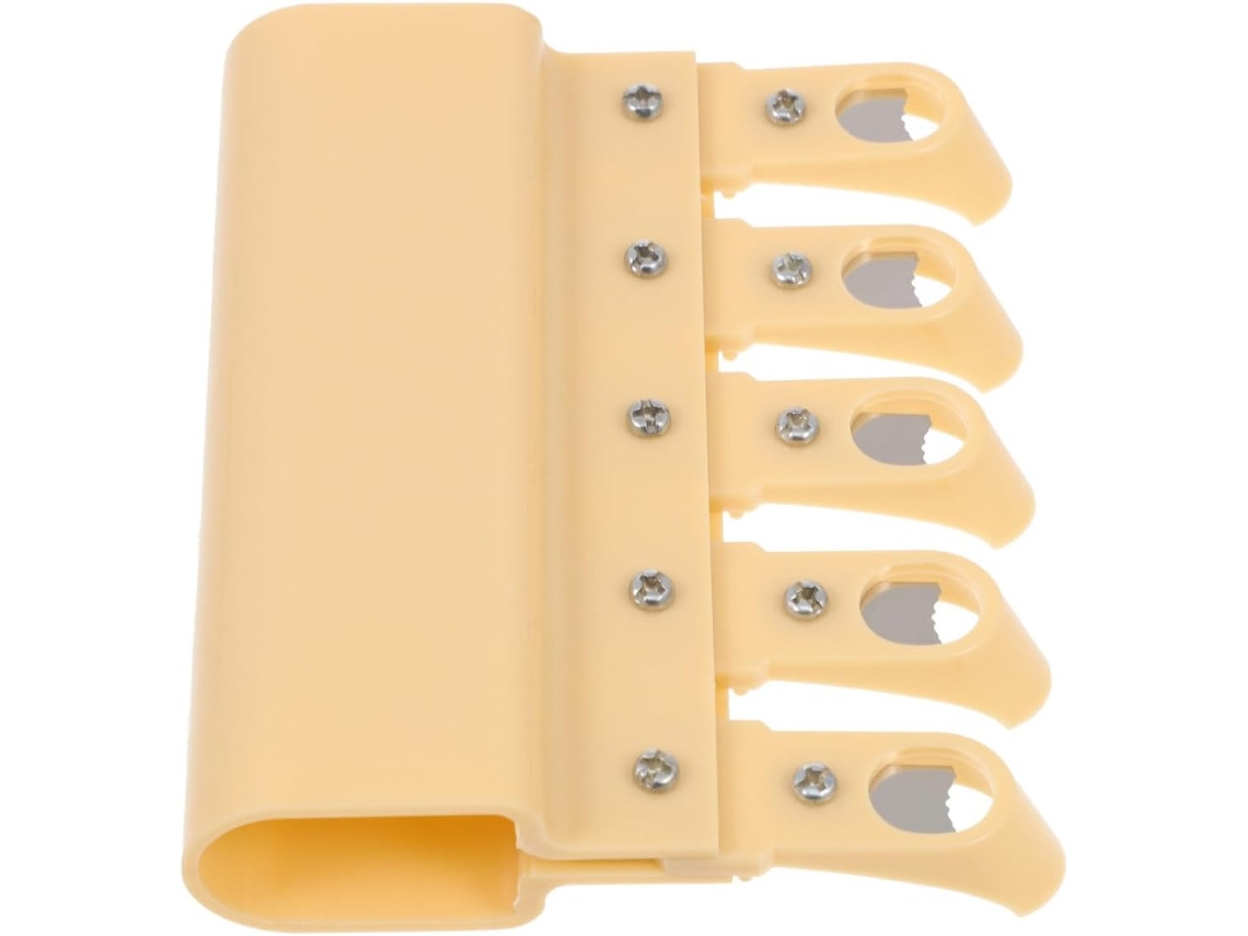Régua de caligrafia em plástico amarelo, resistente ao desgaste, EA Quedas, ferramenta educacional portátil para