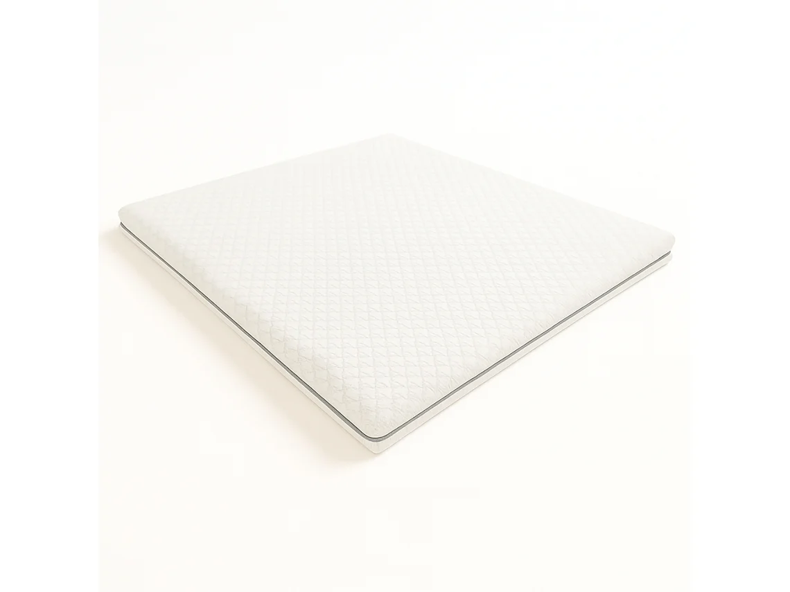 Topper 120x190 Uma E Meia | Memory 9 Zonas | 5 Cm | Capa Removível | Made In Italy