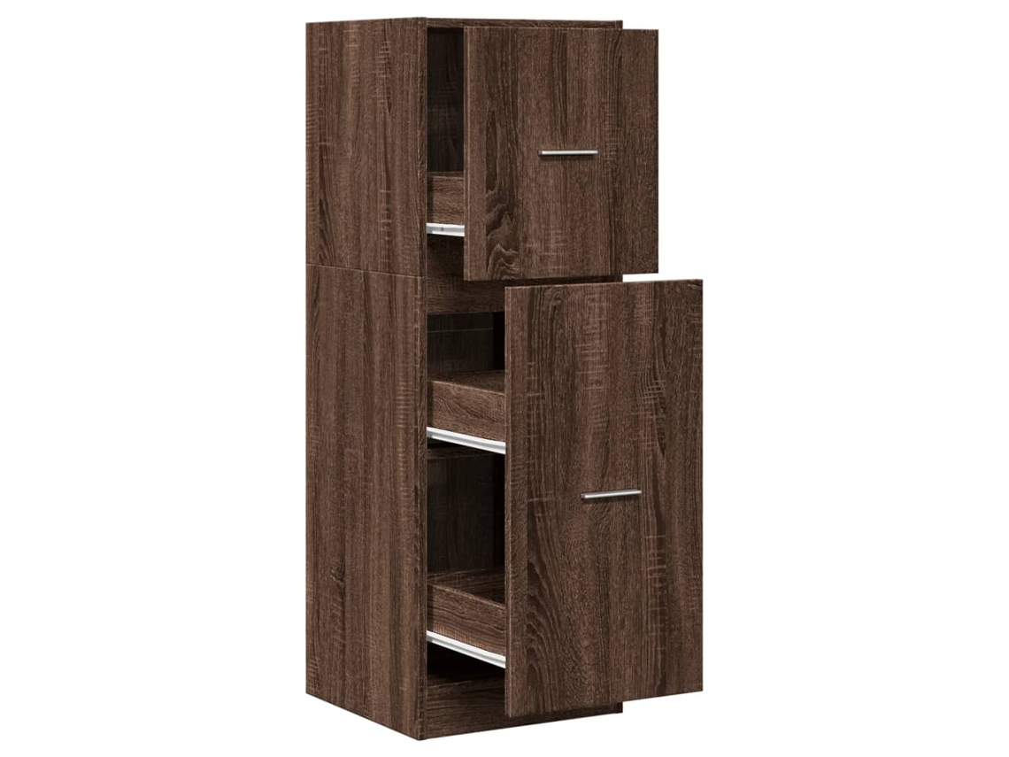 Apothecary Cabinet, Apothecary Cabinets Vidaxl Marrom Madeira Processada (40 X 41 X 118 Cm)