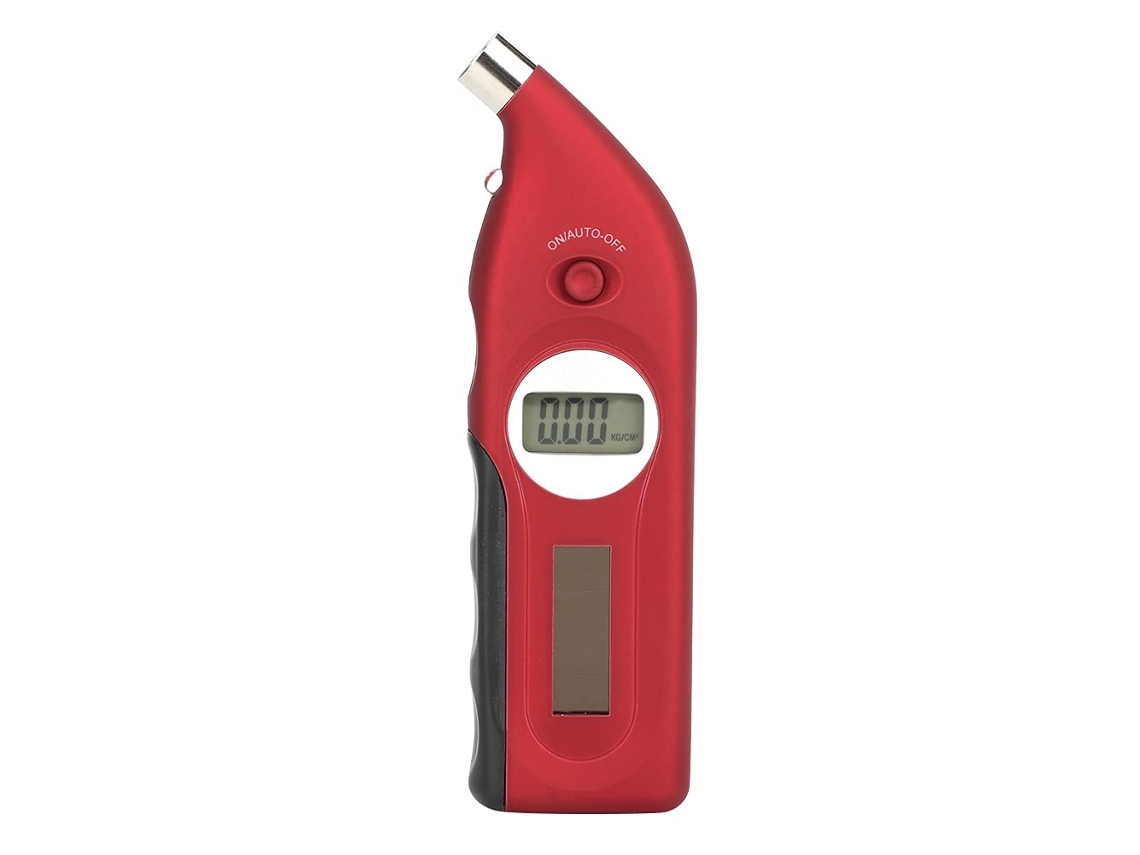 Medidor Digital De Pressão Pneus Com Visor Lcd Iluminado E Função Da A
