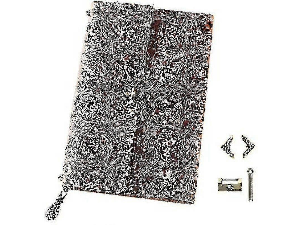 Caderno De Couro, Encadernado À Mão Em Com Páginas Em Branco