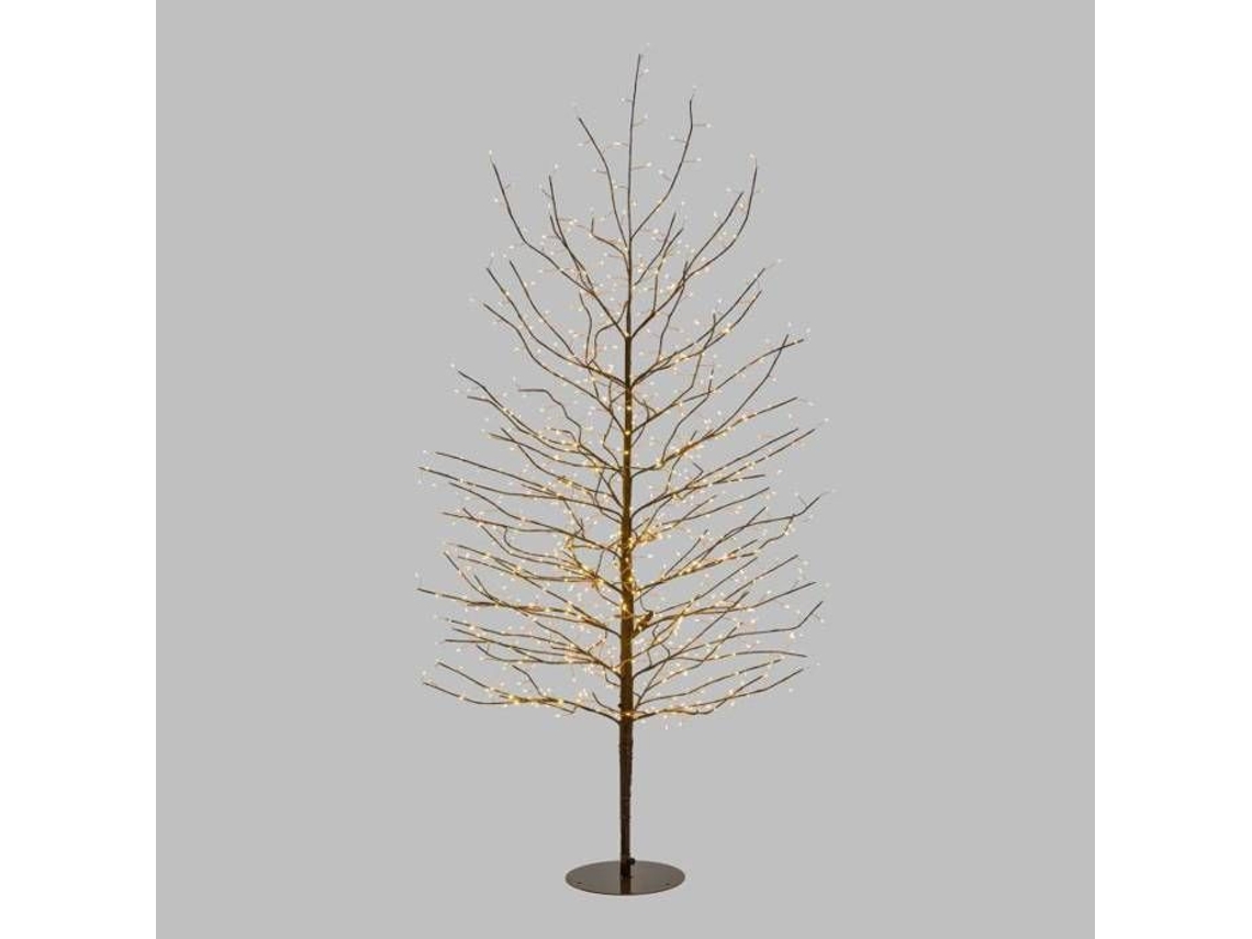 Rvore Luminosa Ramo Tilha Marrom H170cm 784 Micro Led Flash Lotti