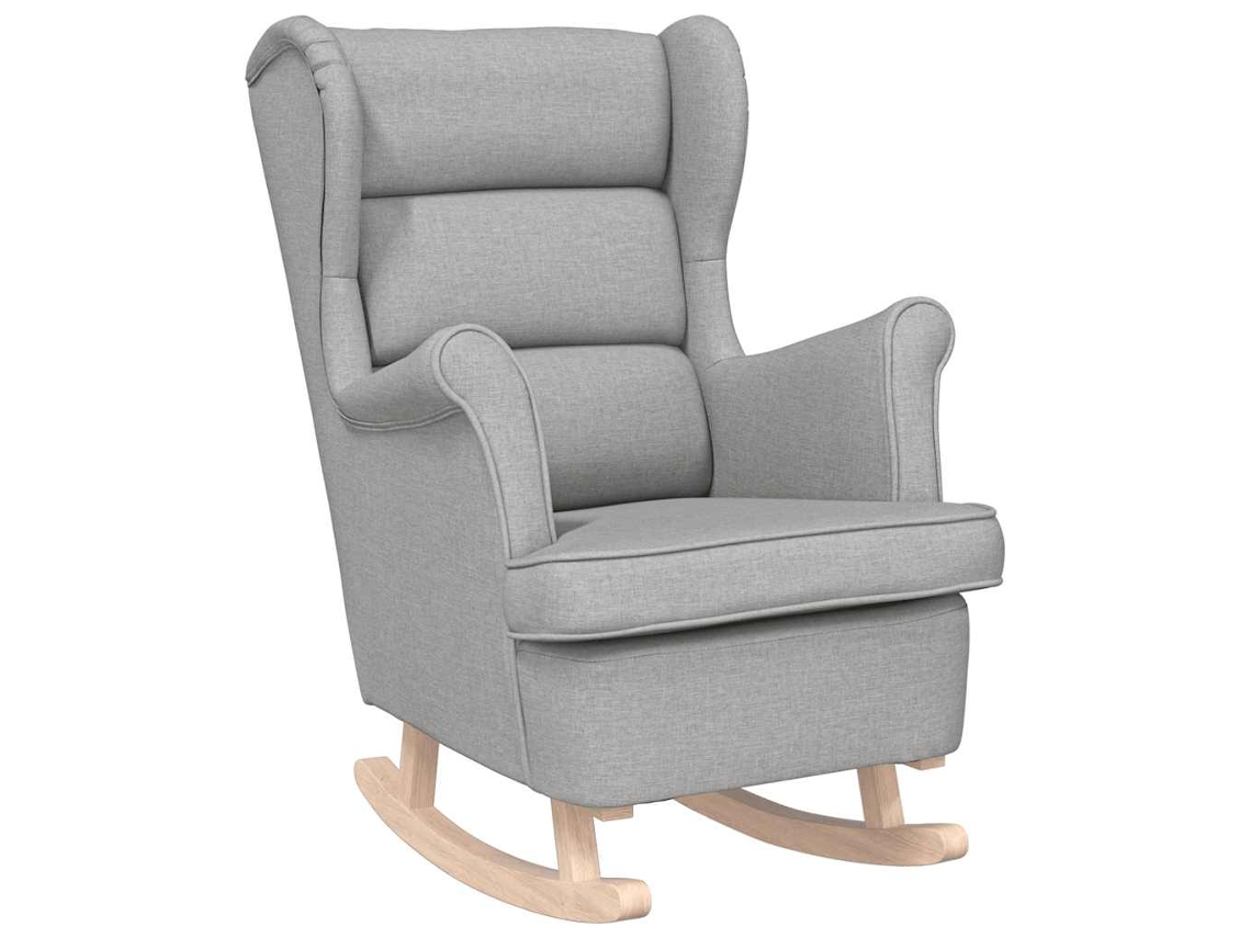 Rocking Chair, Rocking Chairs Vidaxl Cinzeto Tecido