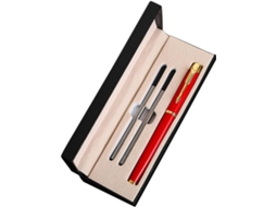 Conjunto De Canetas Rollerball Stobok Office, Aço Inoxidável,