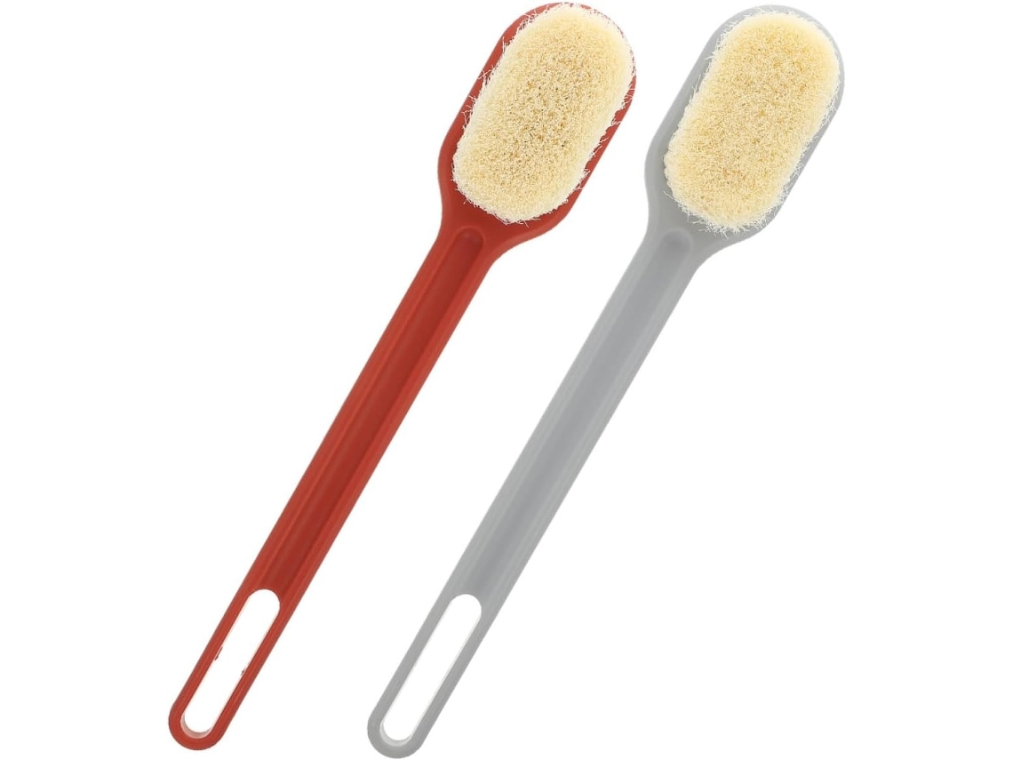 Lurelia Pack De 2 Escovas Para Costas Para Duche, Cabo Longo, Massagem Suave E Limpeza Profunda, Uso Diário Prático