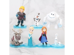 Figura GAATPOT 7Pcs/Set 5-11Cm High Quality Disney Frozen 2 Princess Elsa Anna Olaf Action Doll Toy Set Girls Birthday Gifts Toy