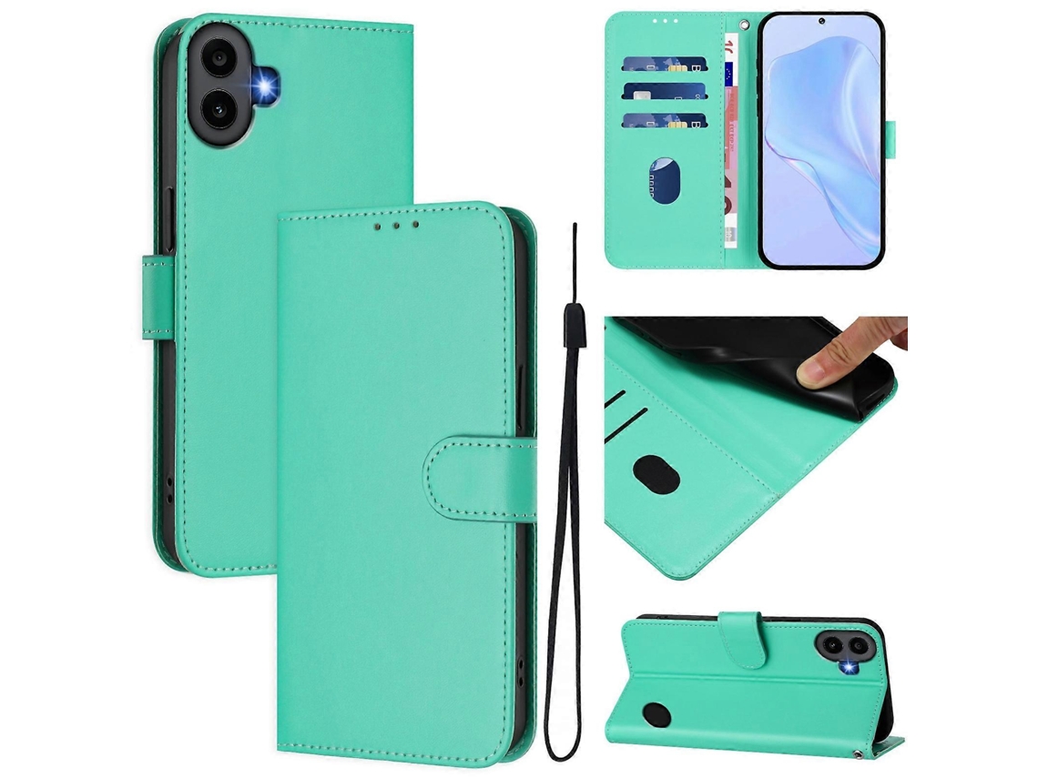 Capa De Celular Em Couro Sintético De Cor Sólida Com Toque Suave E Cordão, Da Nothing Cmf Phone 1.