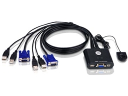 Switch KVM ATEN CS22U em Preto