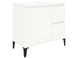 Bathroom Cabinet, Bathroom Cabinets Vidaxl Branco Madeira Processada (n/a)