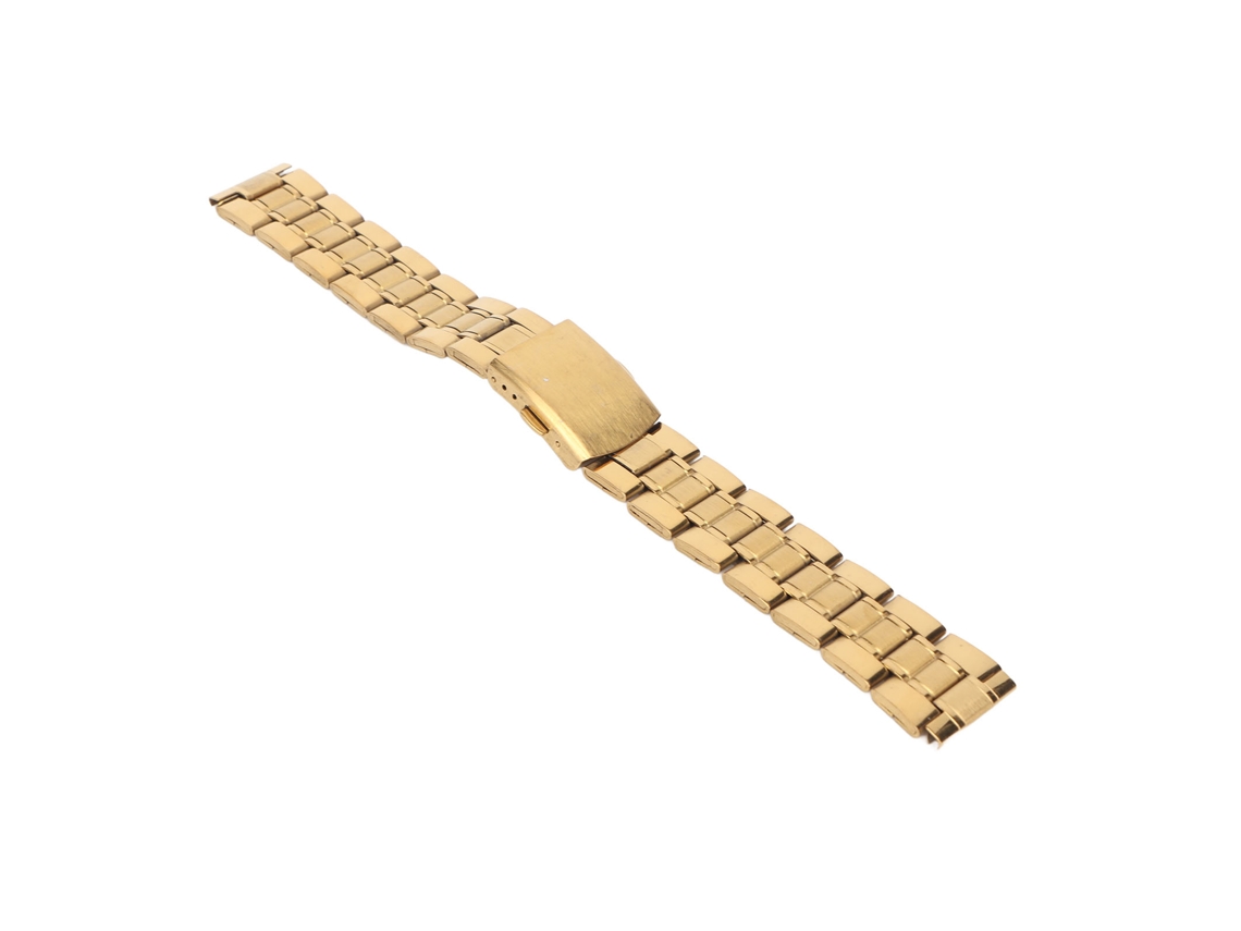 Pulseira de Relógio Aço Inoxidável com Fecho de Trava Dupla e Quick Release 22mm Dourado