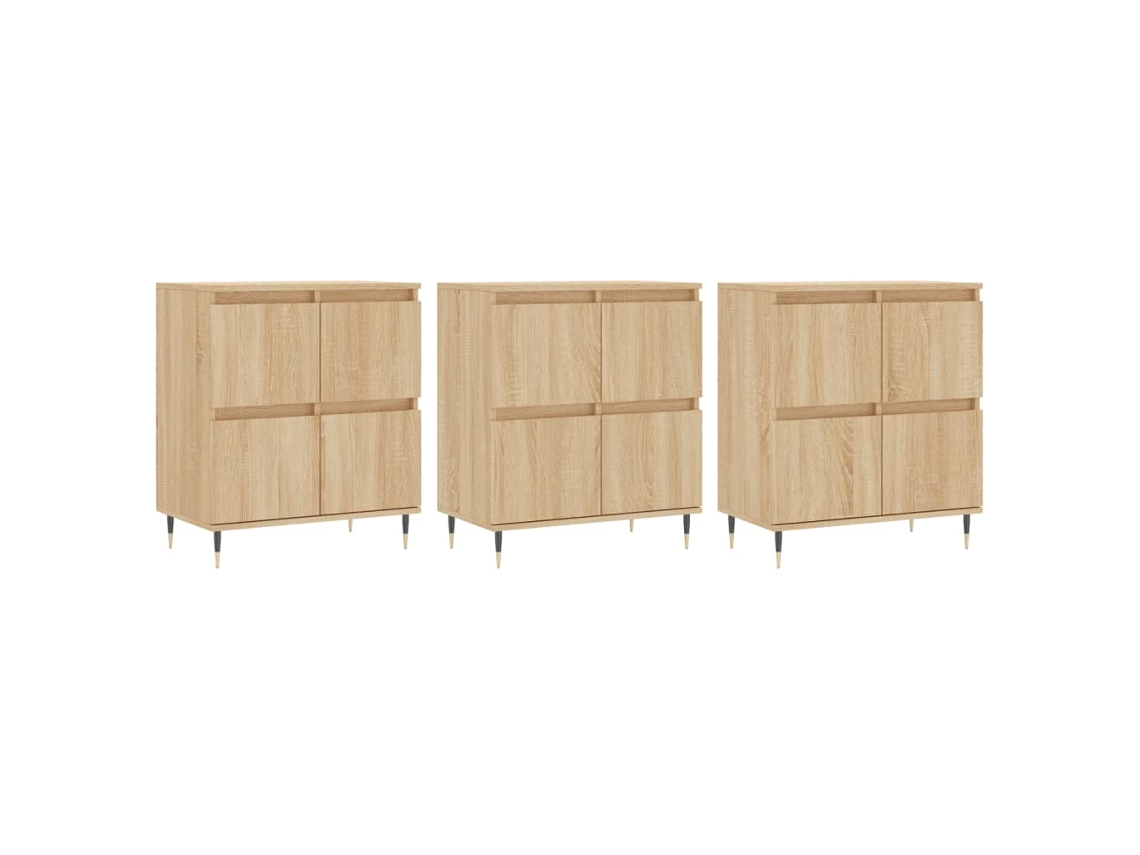 Sideboard, Sideboards Vidaxl Marrom Madeira Processada (n/a)